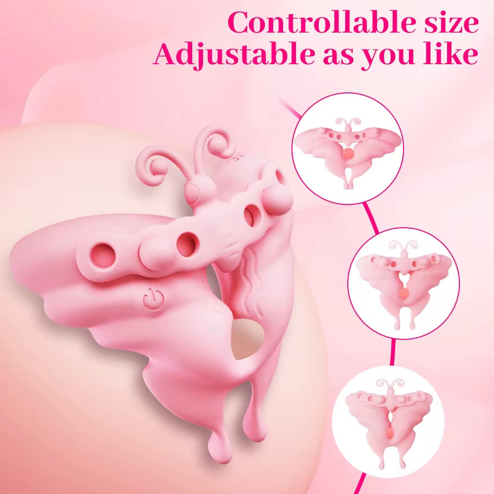 Butterfly love nipple vibrators