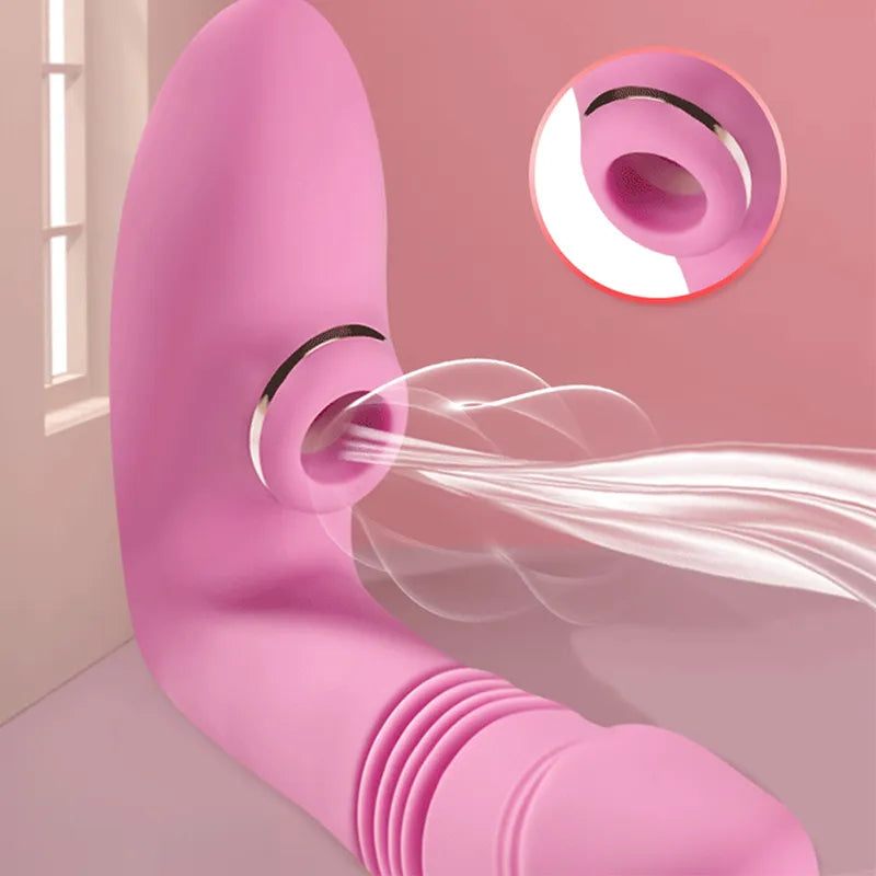 Telescopic sucking wear vibrator