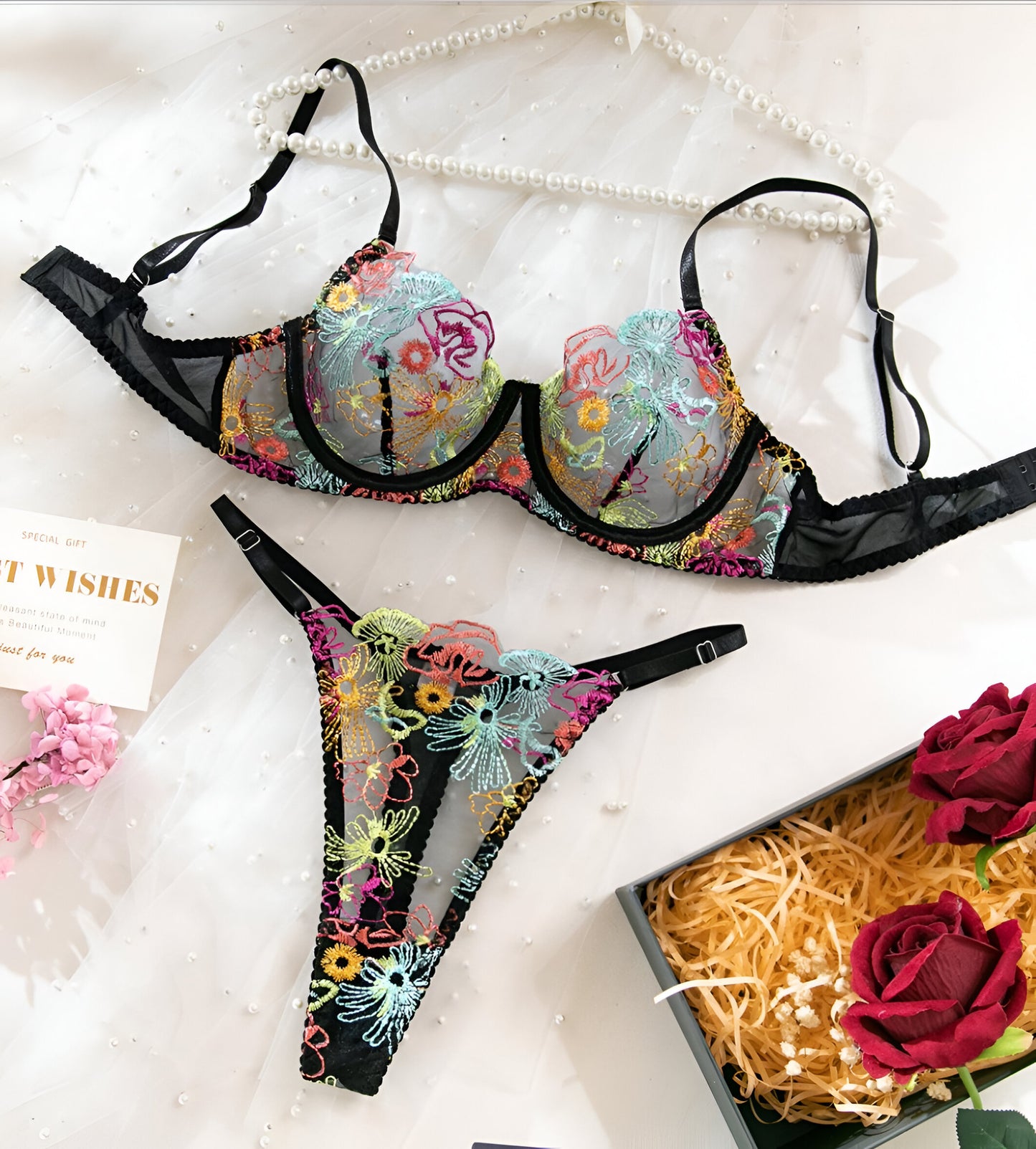 Midnight wildflower garden set