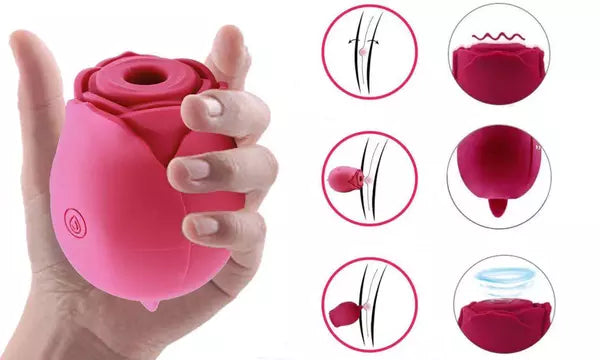 Rose suction vibrator