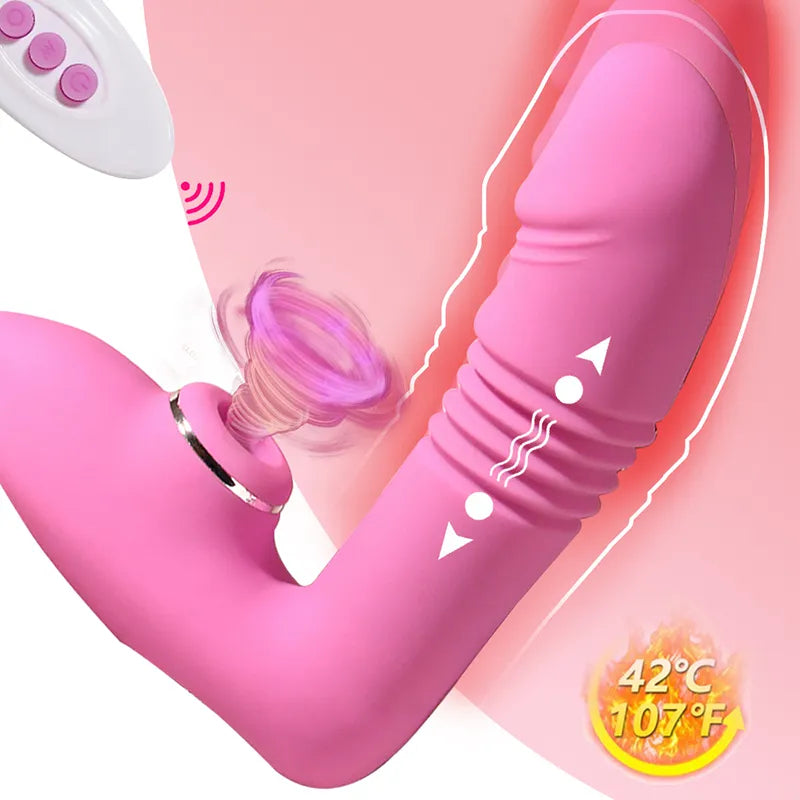 Telescopic sucking wear vibrator