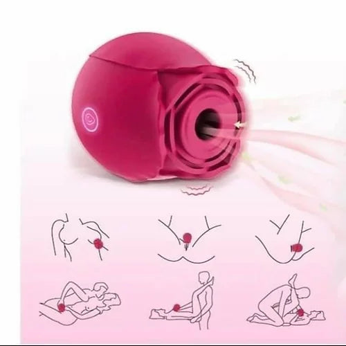 Rose suction vibrator