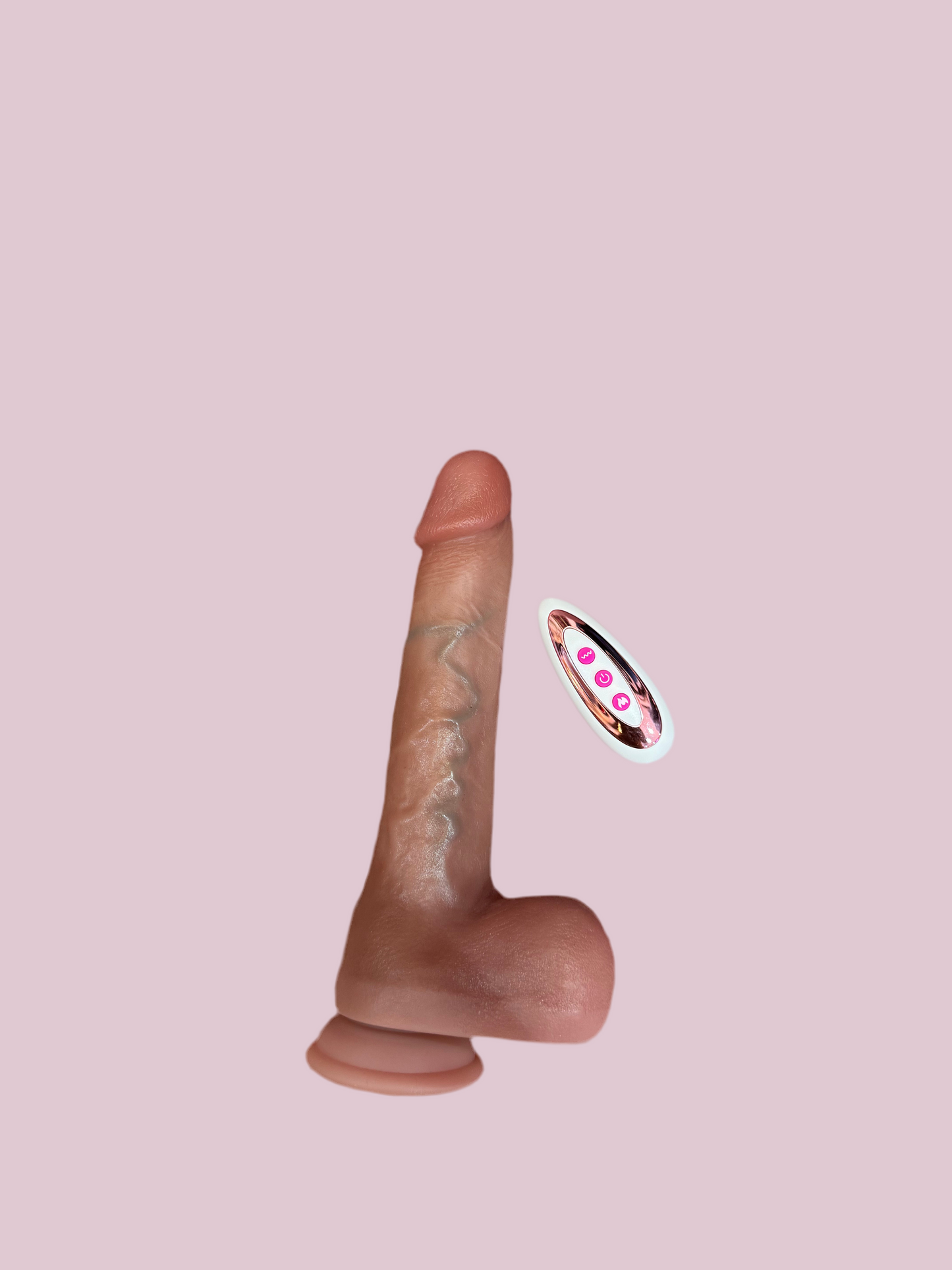 Remove controlled vibrating dildo.