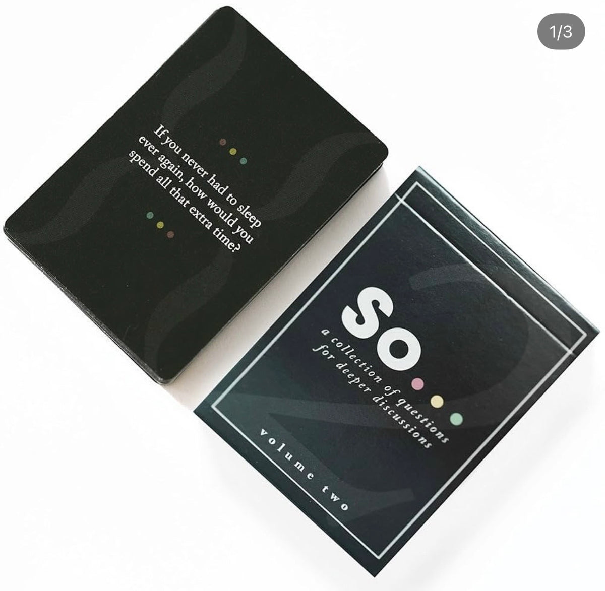 So conversation card game