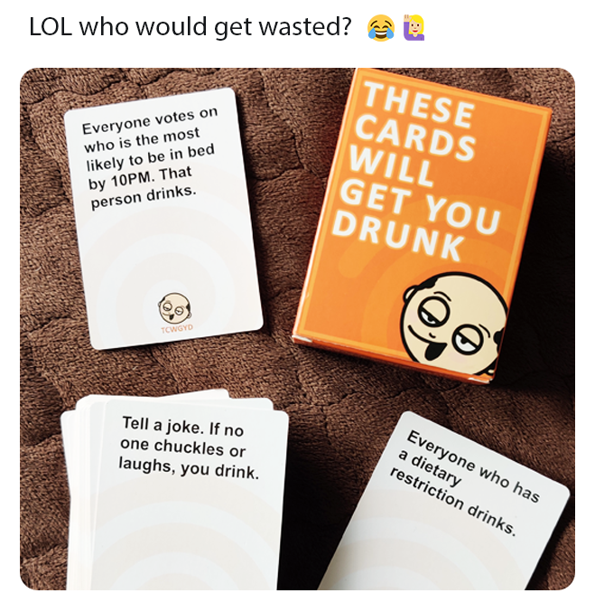 These cards will get you drunk
