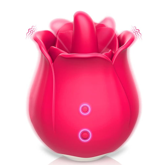 Rose tongue vibrator
