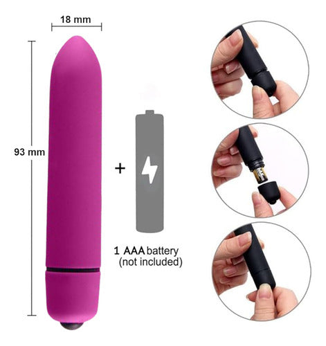 Bullet vibrator (battery)