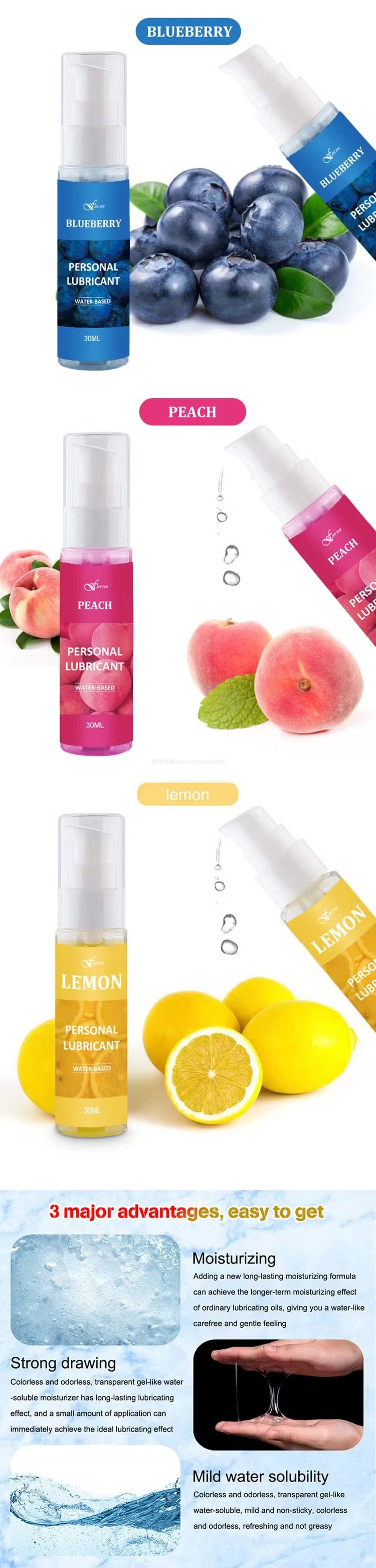 Edible water based lubricant