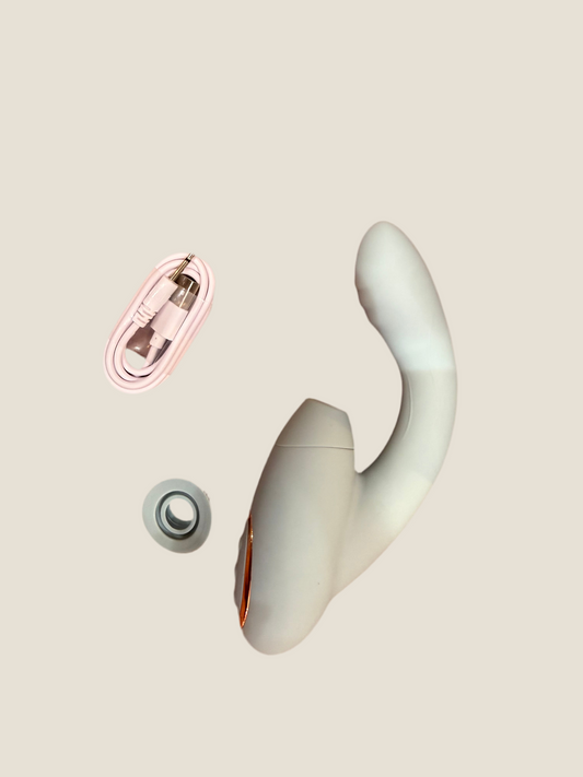 Double pleasure vibrator