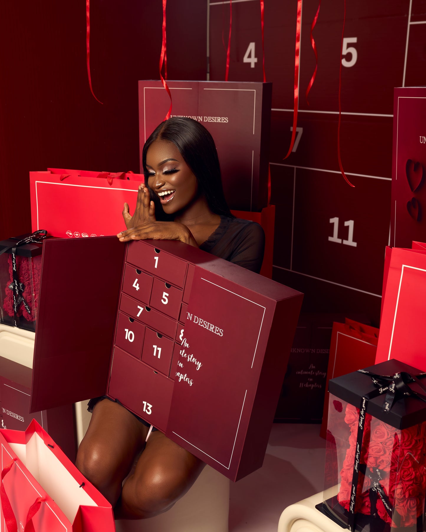 Unknown Desires Advent Calendar box. An intimate Story in 14 chapters