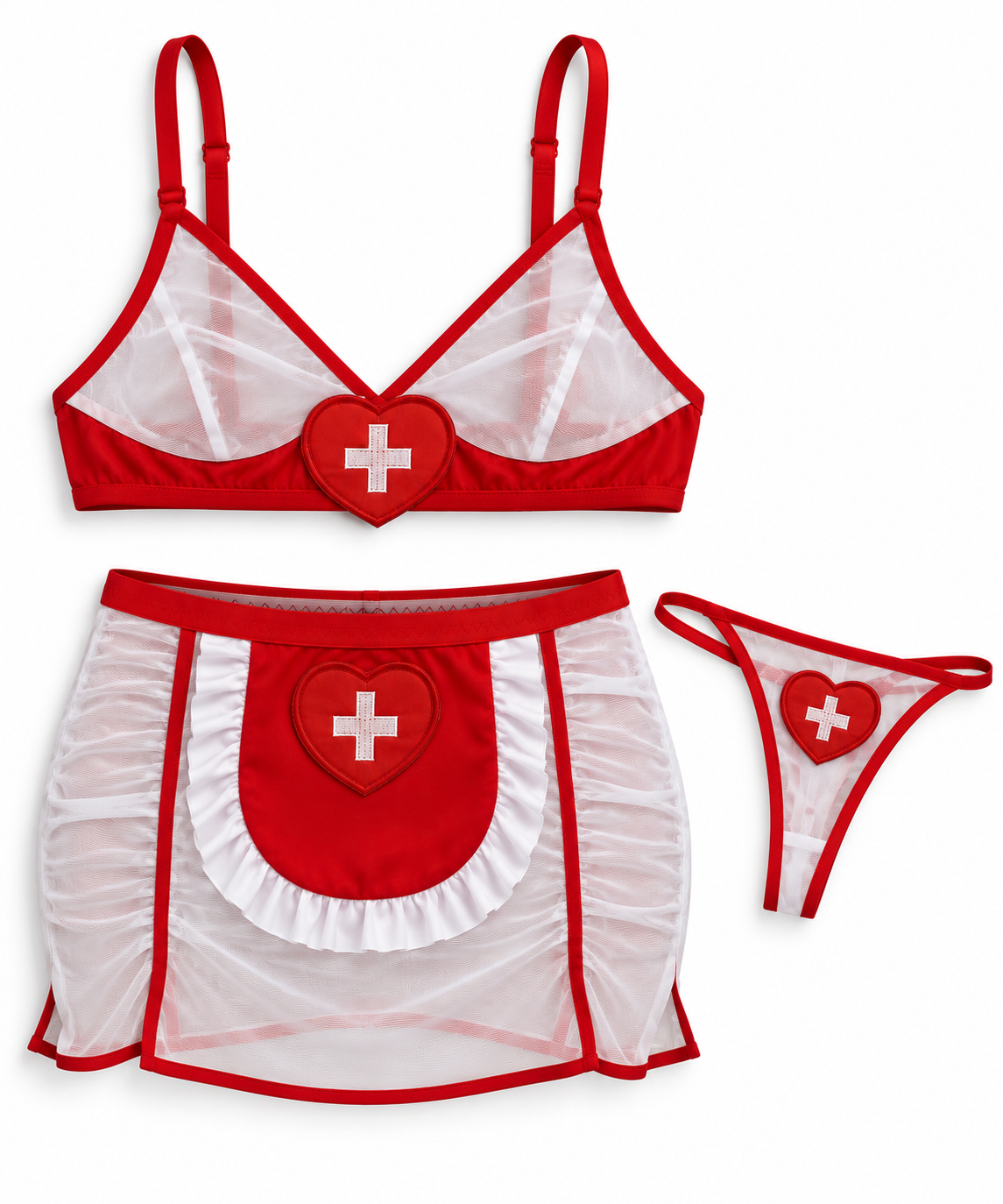 Fantasy red nurse costume