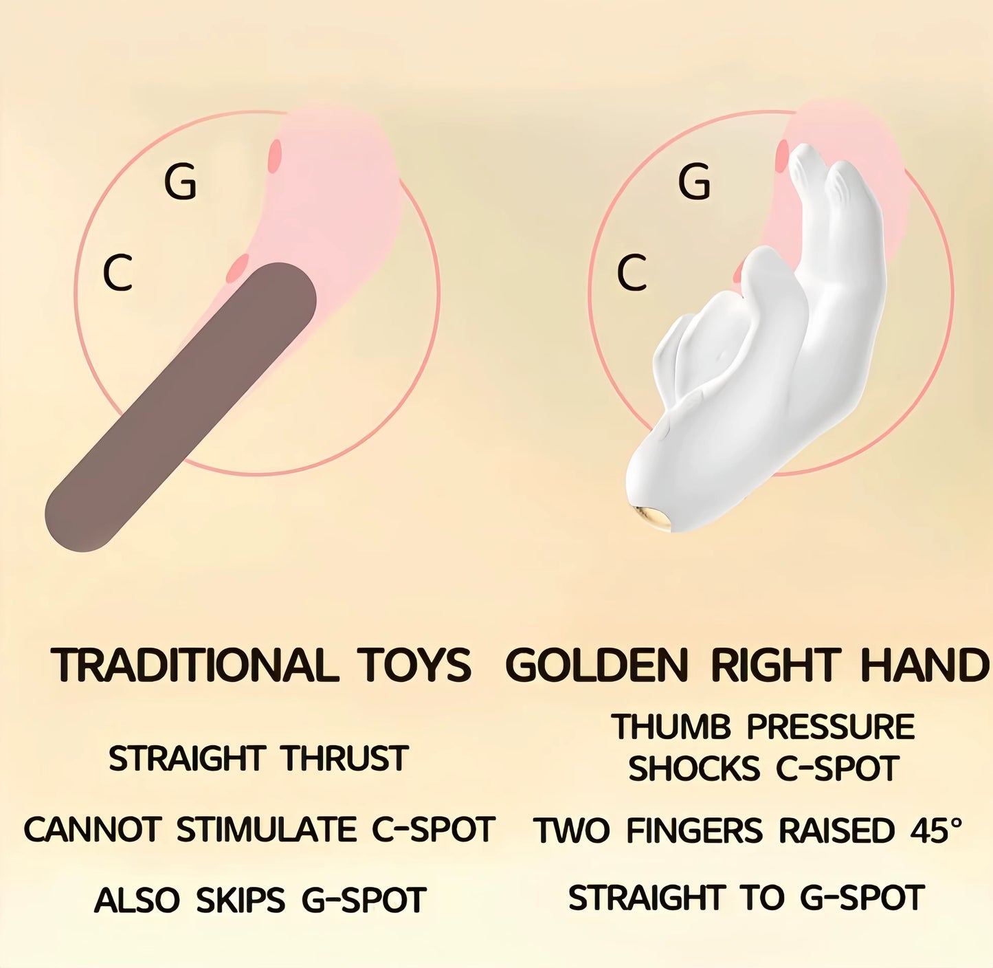 Golden right hand vibrator